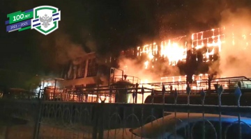 Для тушения пожара в Уфе привлекался пожарный поезд ФГП ВО ЖДТ России